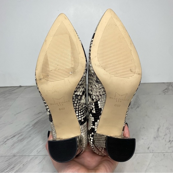 New! Marc Fisher Unno Snakeskin Leather Bootie 6 1/2 - Picture 12 of 13